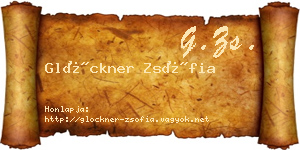 Glöckner Zsófia névjegykártya