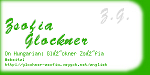 zsofia glockner business card